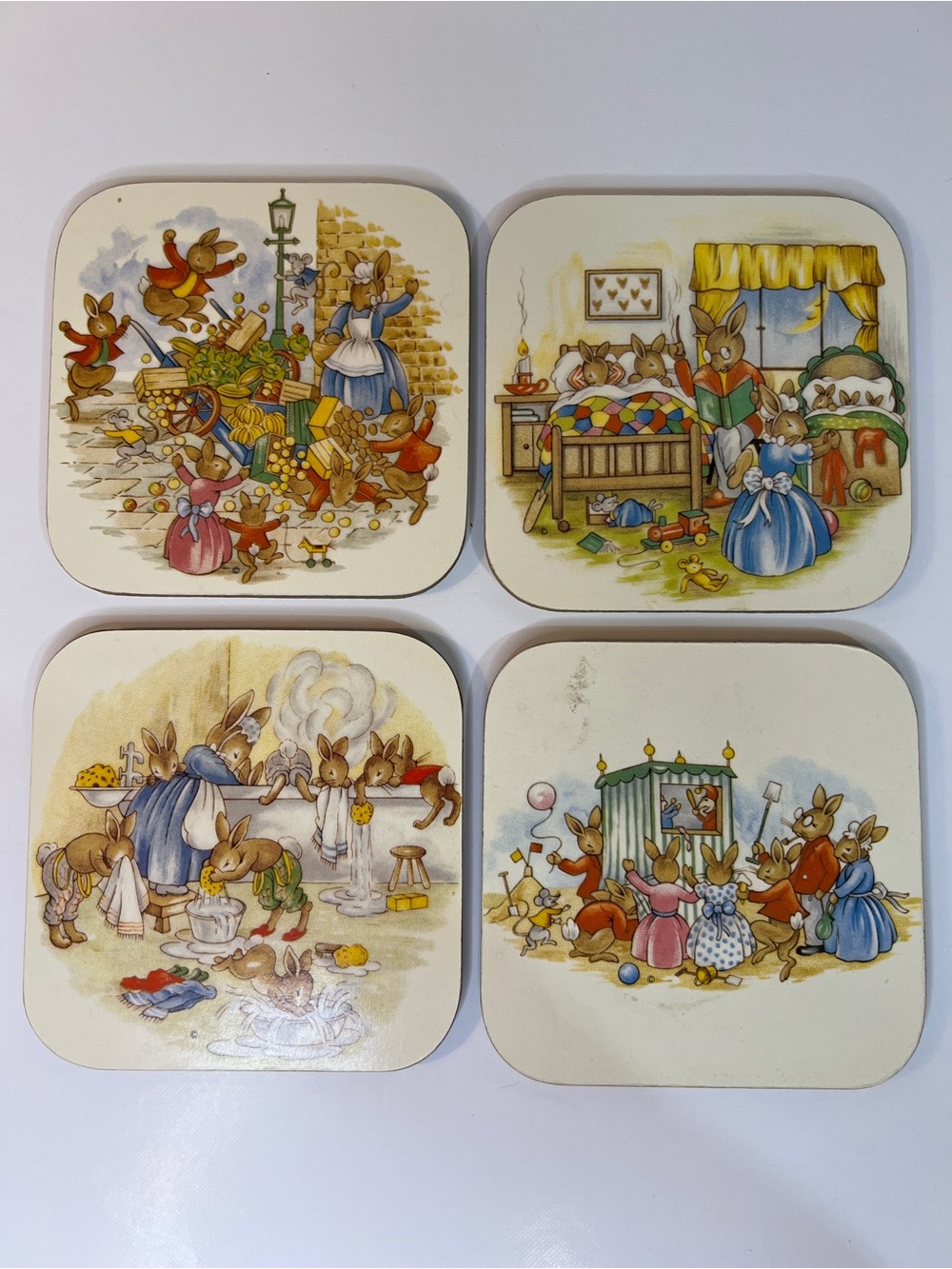 Vintage Royal Doulton Bunnykinns Coasters - Set of 4
